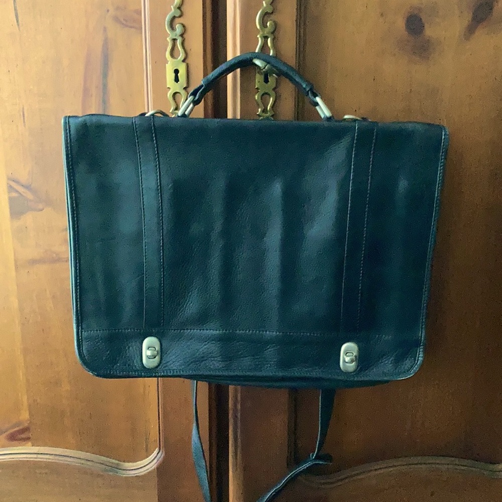 Fine leather soft briefcase - never used. Make an offer.
